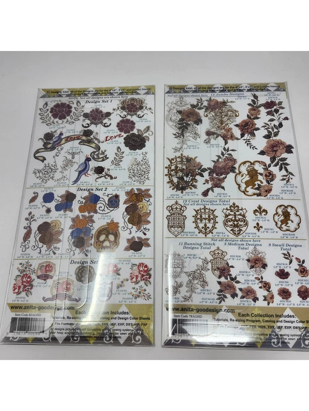 Designer Roses 2 Anita Goodesign Embroidery Machine Design CD NEW